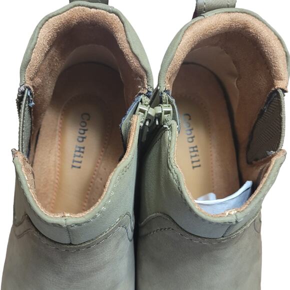 NIB COBB HILL C18847 Womens Tan Suede Ankle Boot 7 Crosbie Eva Gore Chelsea - Picture 6 of 10